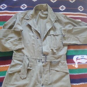 Women’s Green Canvas Jumpsuit size XL